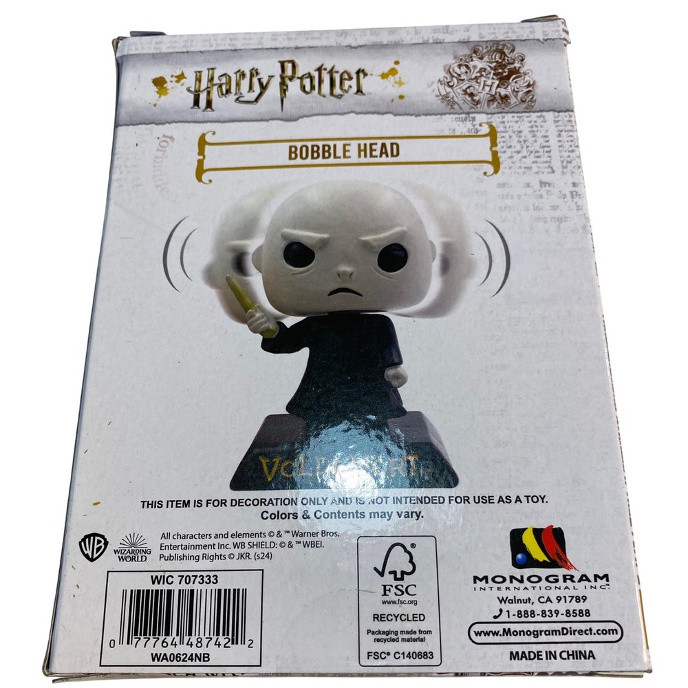 Rare Upside Down Voldemort Bobblehead Figure Wizarding World Harry Potter Error - Picture 3 of 10